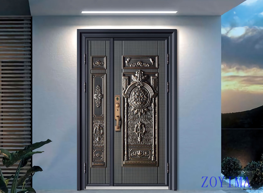 Z0YIMA/ G & K Great Door -Nigeria Luxry Competitive Glavanized 1.2MM4feet Door ZYM-N8069