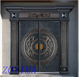 Z0YIMA/ G & K Great Door - Cast Imitation Copper Security Steel Doors ZYM-K8070