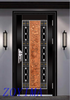 Z0YIMA/ G & K Great Door - Toughened Wrought Stainless Steel Glasses Black Color Door ZYM-S102