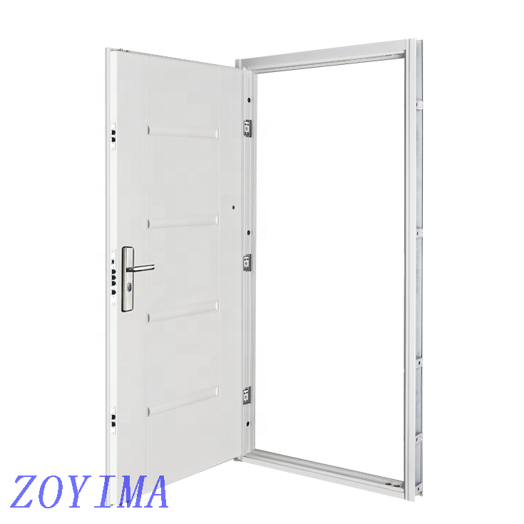 Z0YIMA/ G & K Great Door-Cheap Security Steel Front Door FD-E100 White Color 